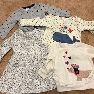 Baby girl sweater and dress bundle - 18 months